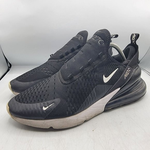 Nike Air Max 270 Mens 11.5 Black White Sneaker Shoes Athletic Comfort AH8050-002 main image 5